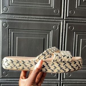 Just fab straw sandals